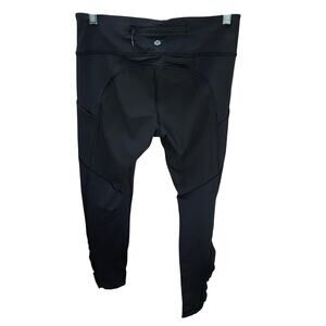 Lululemon Women’s Legging Black Gathered Ankle Tag Removed 30” Waist